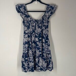 Abercrombie & Fitch Blue and White Floral Mini Dress